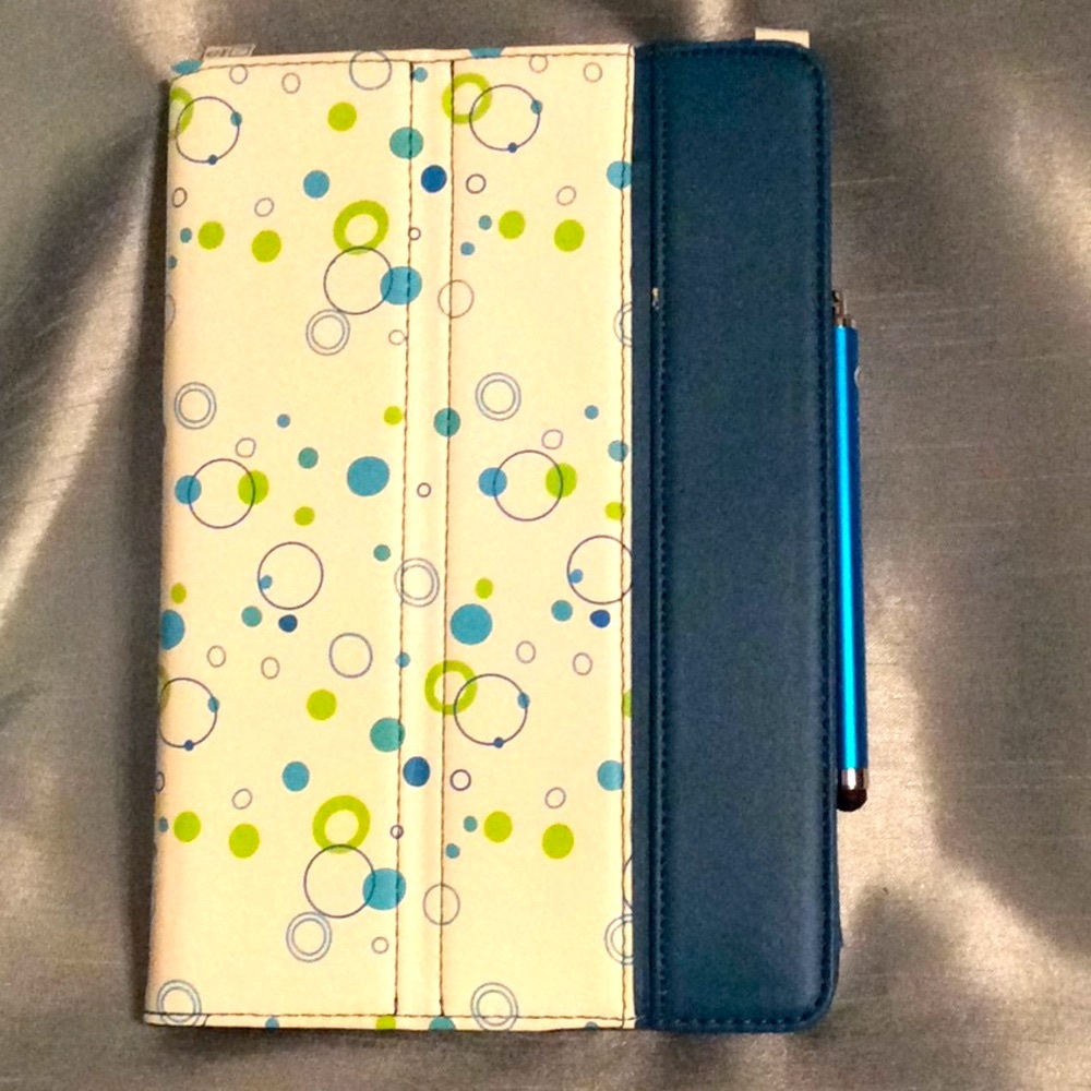 Splash Raindrop LEATHER case for iPad Mini, NWT💕